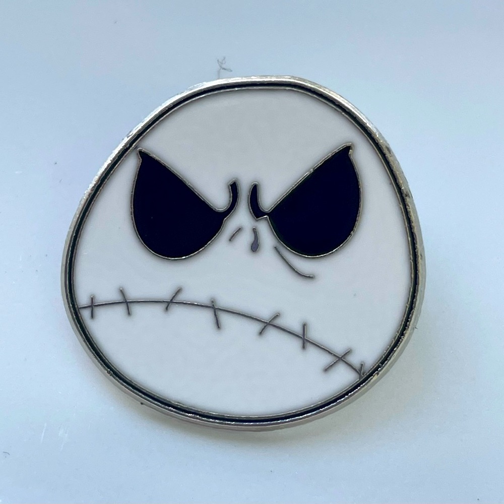 Disney Jack Skellington Unhappy ☹️ Head Pin - Nightmare Before Christmas 🎄 Pin